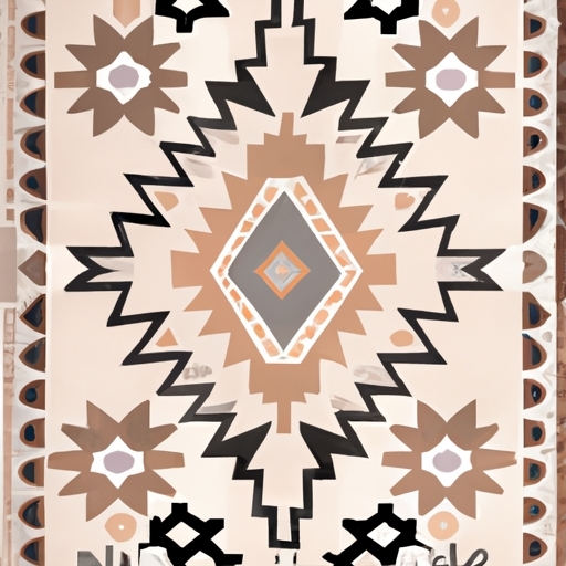 Contemporary Ethnic Southwestern Home Rug